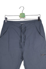 Pantaloni 2/3 - Columbia gri inchis din nylon cu croiala relaxata – S – Femei - detaliu