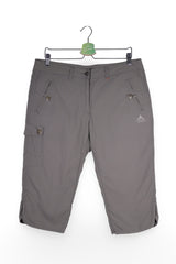 Pantaloni scurți - Vaude gri din poliamida cu buzunare cargo – XL – Femei - fata