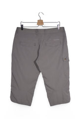 Pantaloni scurți - Vaude gri din poliamida cu buzunare cargo – XL – Femei - spate