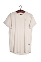 Tricou - G-STAR alb murdar din bumbac cu croială relaxată – M – Bărbați - fata