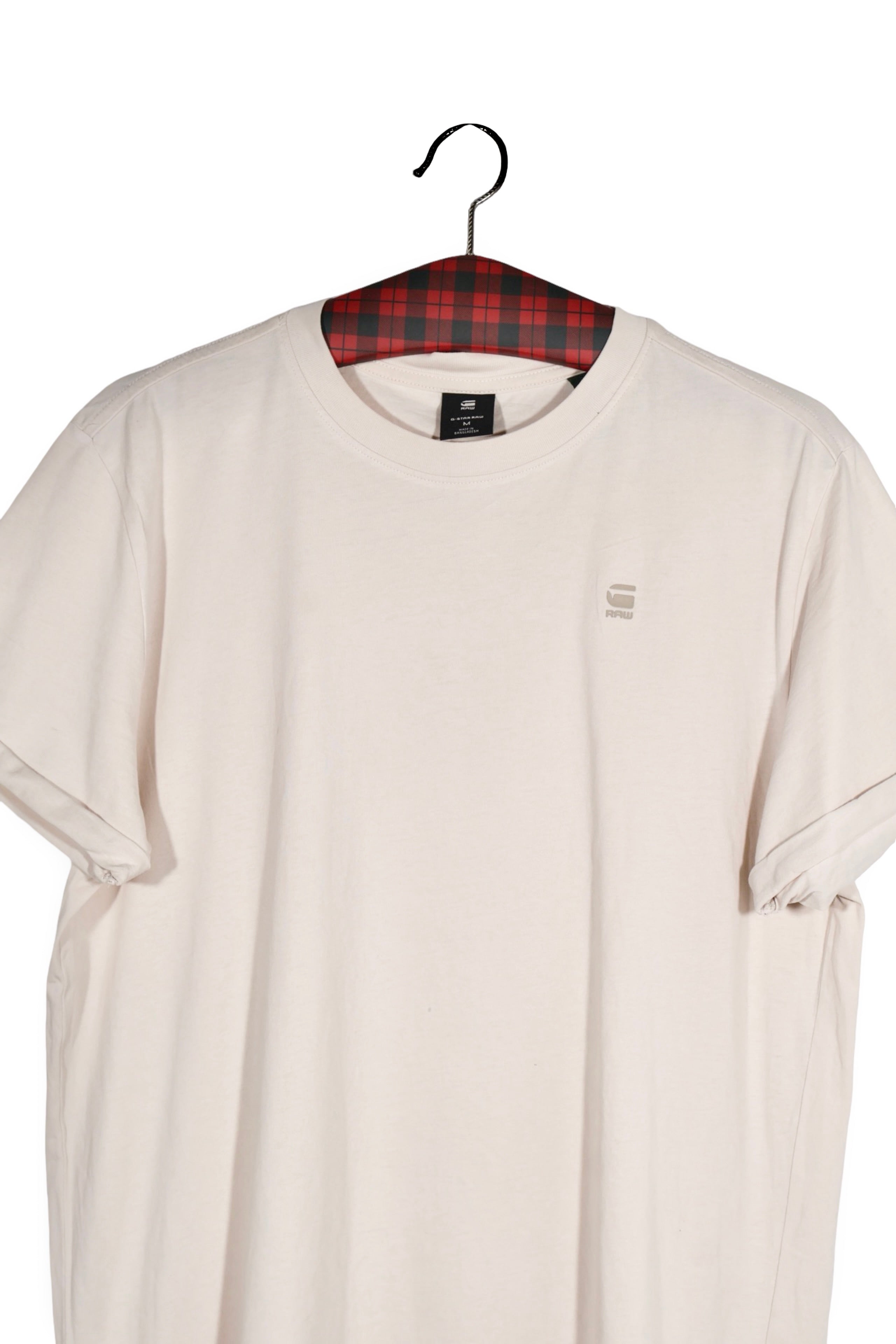 Tricou - G-STAR alb murdar din bumbac cu croială relaxată – M – Bărbați - detaliu