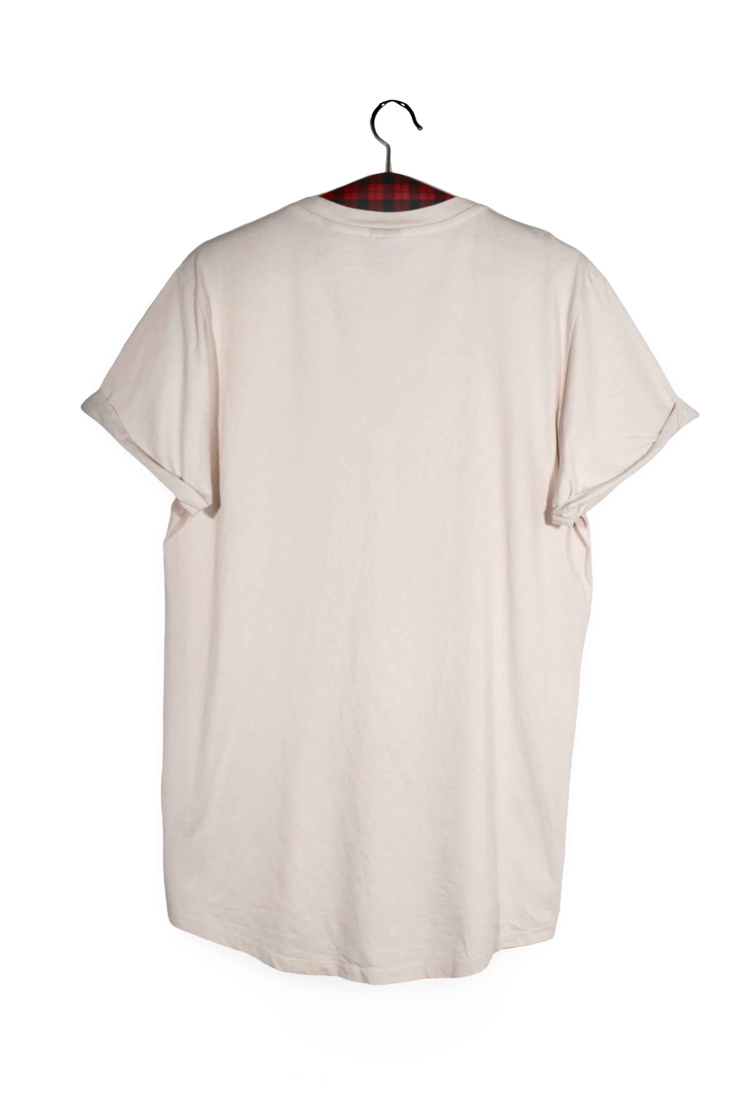 Tricou - G-STAR alb murdar din bumbac cu croială relaxată – M – Bărbați - spate