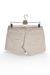 Pantaloni scurți - American Eagle bej din bumbac cu croială dreaptă – M – Femei - spate