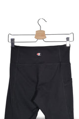 Pantaloni scurți - Champion negri elastici cu talie inalta – S – Femei - spate