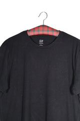 Tricou - GAP negru din bumbac cu croială lejeră – L – Bărbați - detaliu
