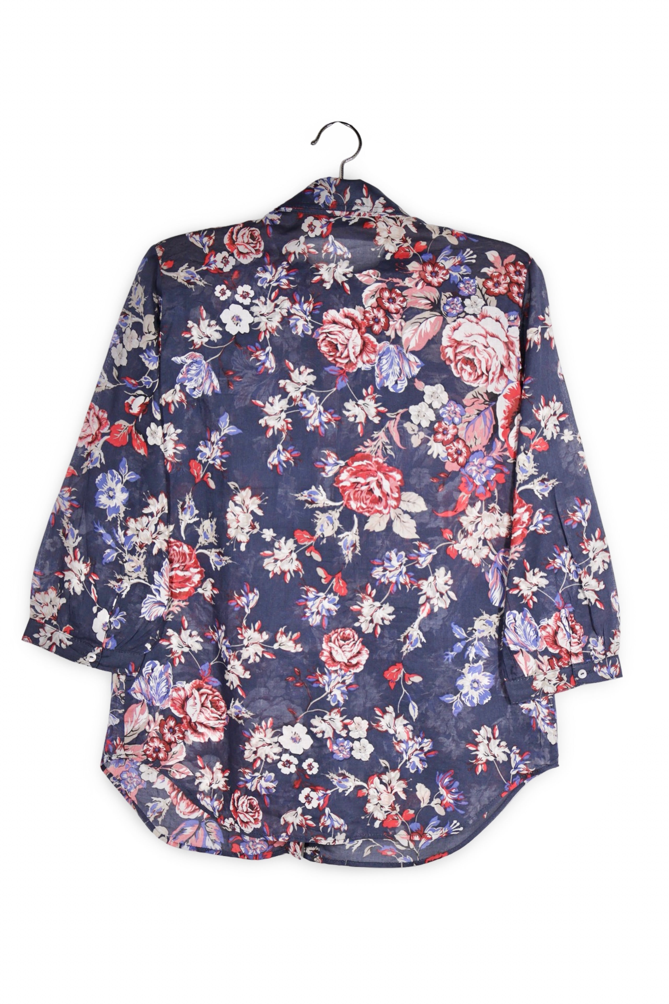 Cămașă - Gerry Weber bleumarin cu imprimeu floral multicolor – S – Femei - spate