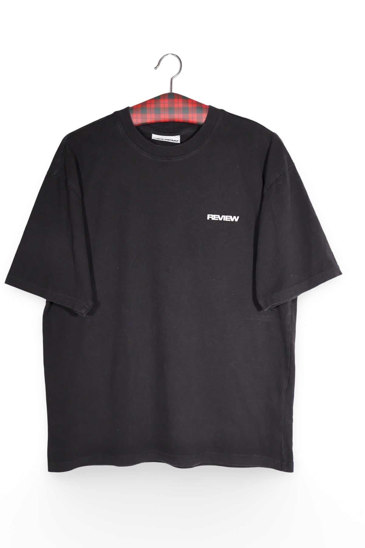 Tricou - Alte Branduri negru din bumbac organic cu logo discret – L – Bărbați - fata