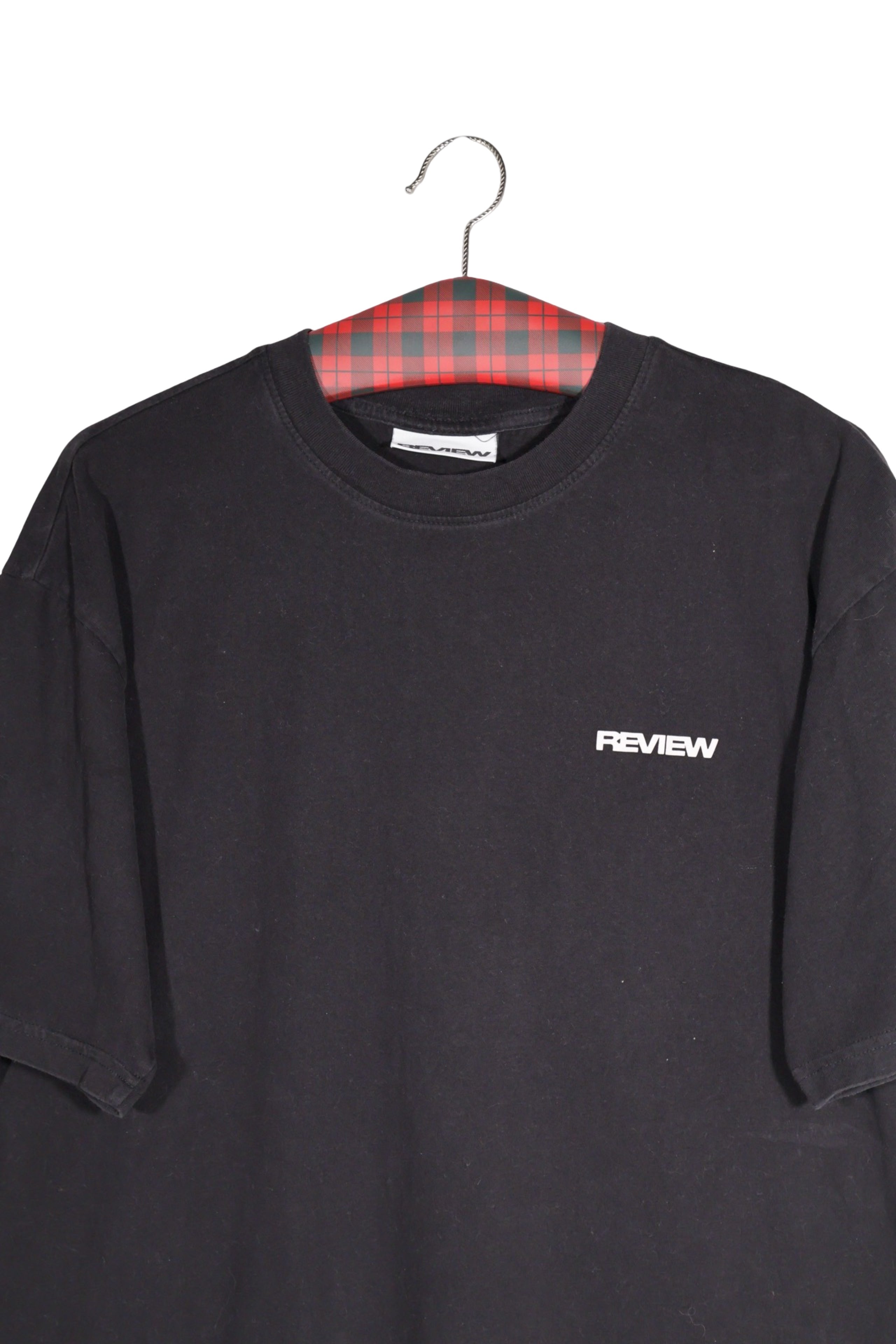 Tricou - Alte Branduri negru din bumbac organic cu logo discret – L – Bărbați - detaliu