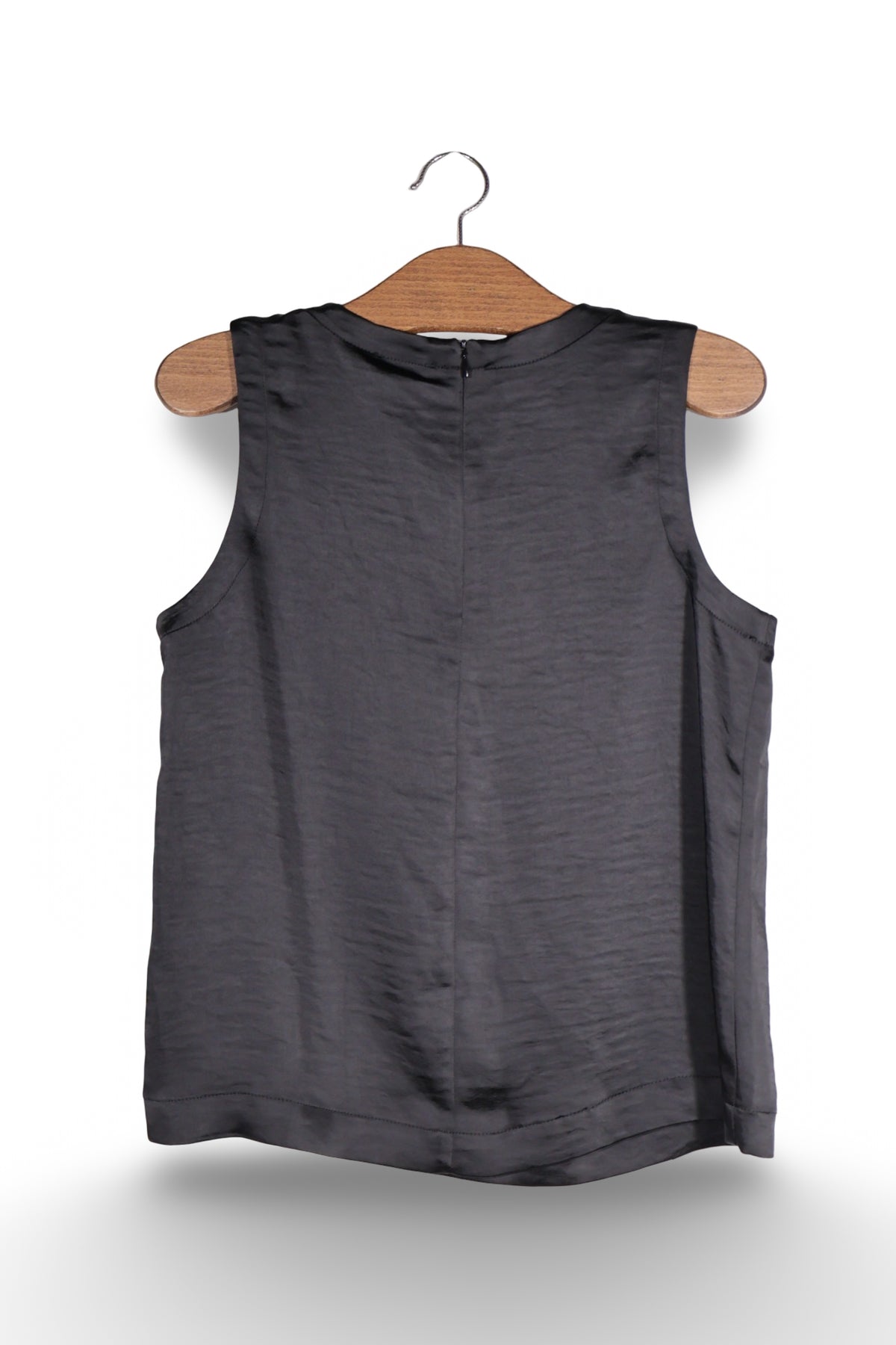 Top - s.Oliver negru din poliester cu linie simpla – S – Femei - spate