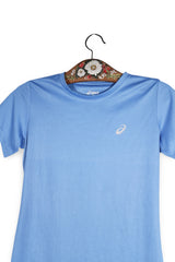 Tricou - ASICS albastru din material tehnic cu croiala slim – S – Femei