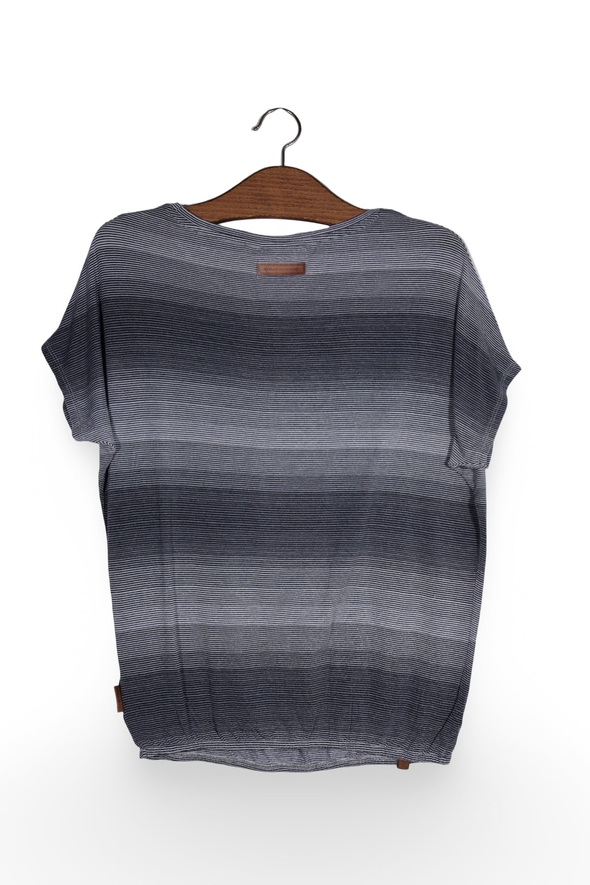 Tricou - Naketano bleumarin cu dungi fine si croiala lejera – S – Femei - spate