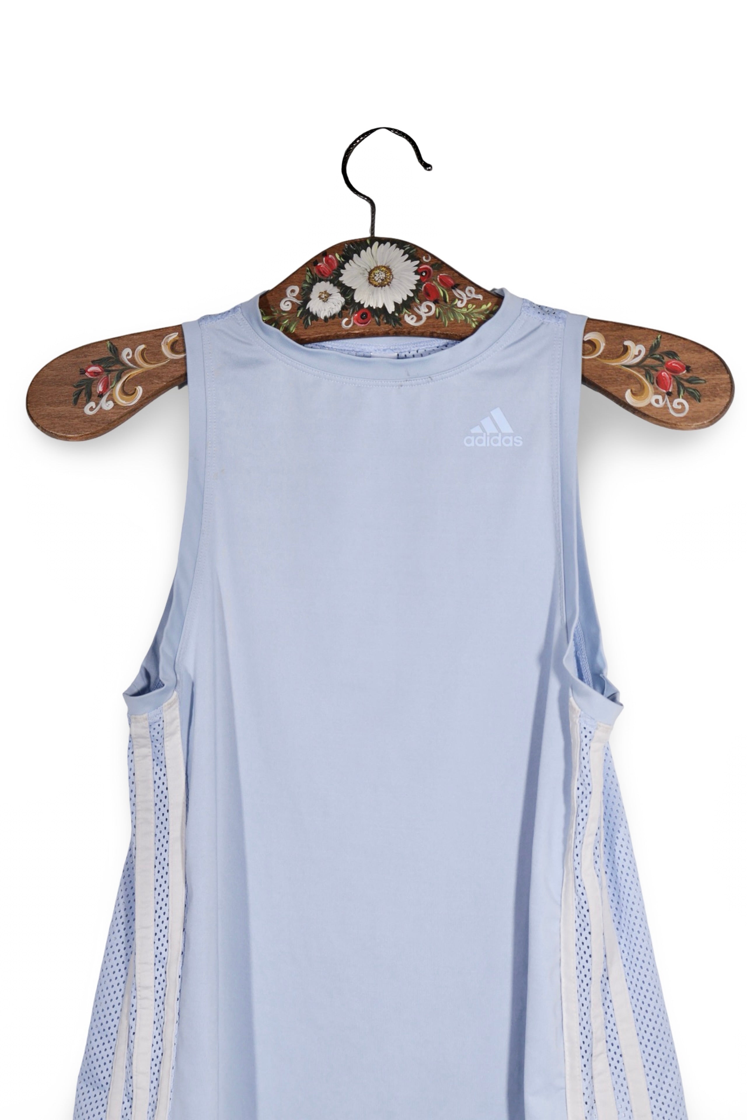 Maiou - Adidas albastru deschis cu panouri ventilate – XS – Femei - detaliu