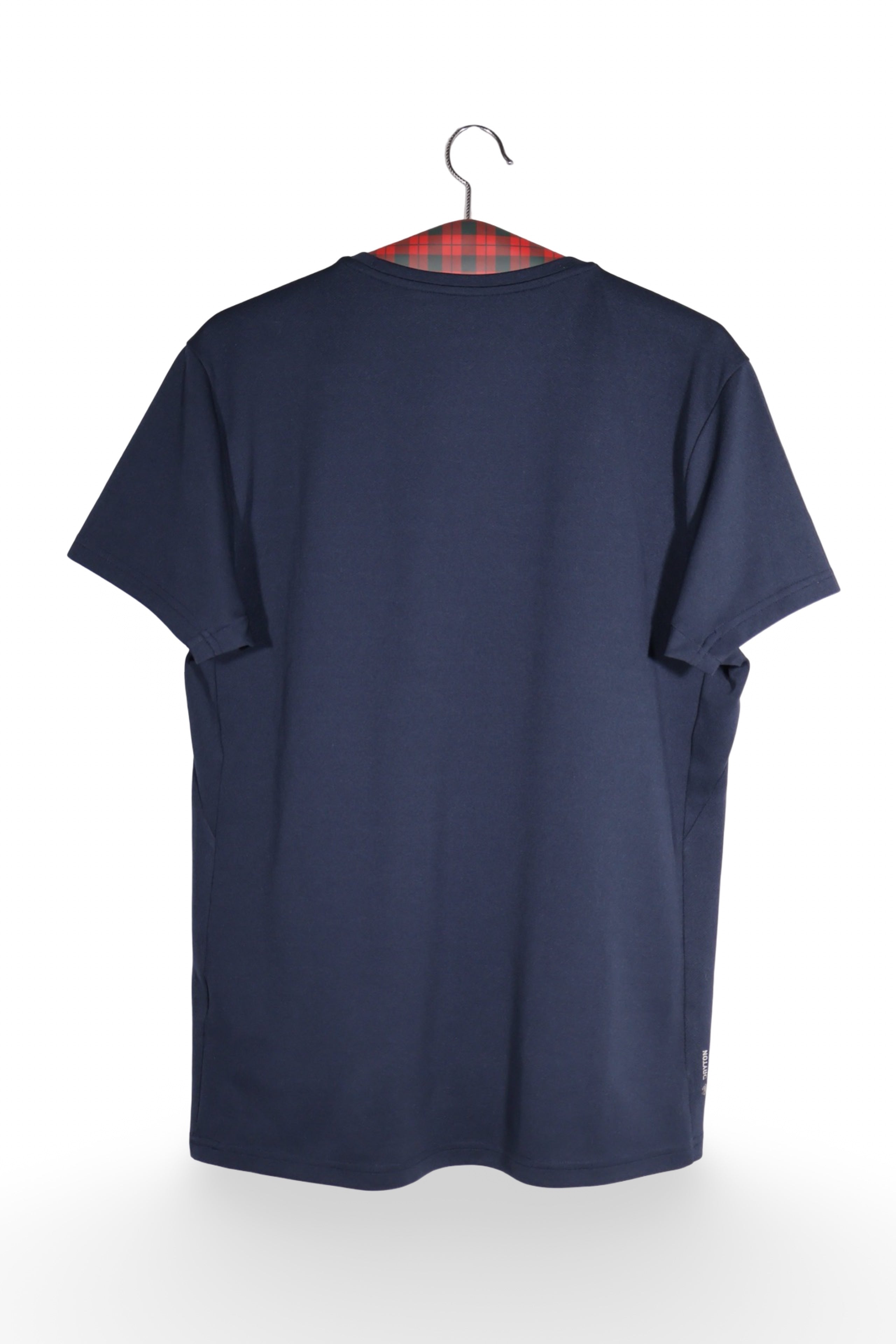 Tricou - SALEWA bleumarin din material tehnic cu croială sport – L – Bărbați - spate