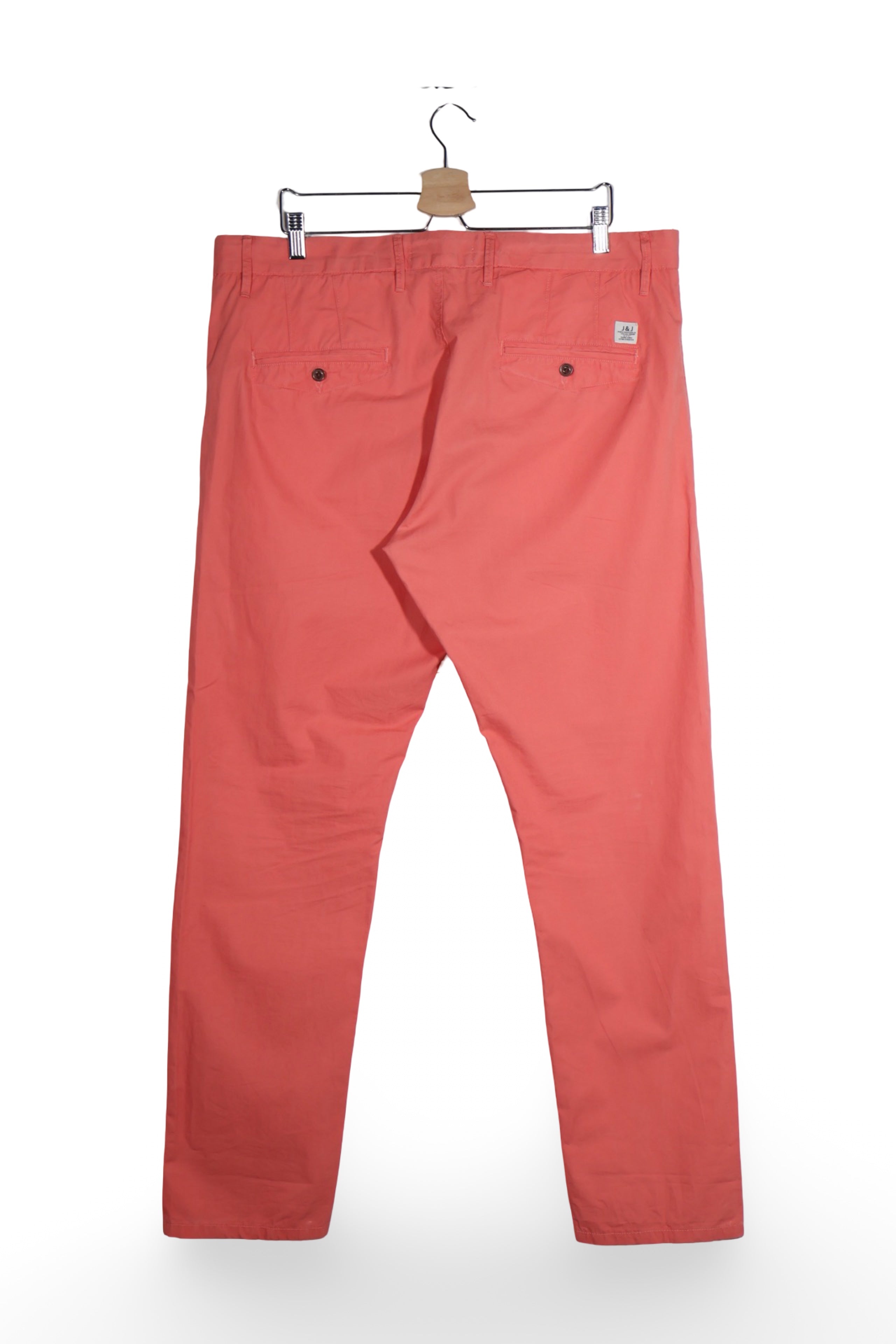 Pantaloni - JACK&JONES corai din bumbac cu croială dreaptă – XXL – Bărbați - spate