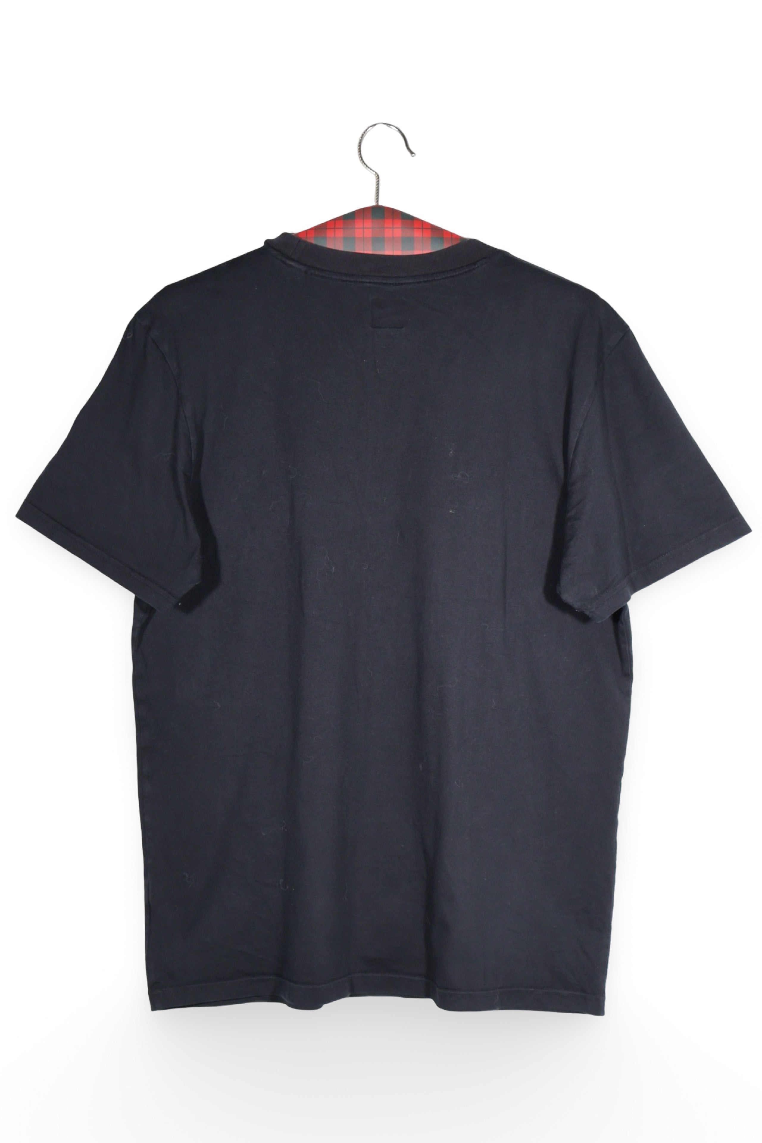 Tricou - Adidas negru din bumbac cu buzunar aplicat grafic – M – Bărbați - spate