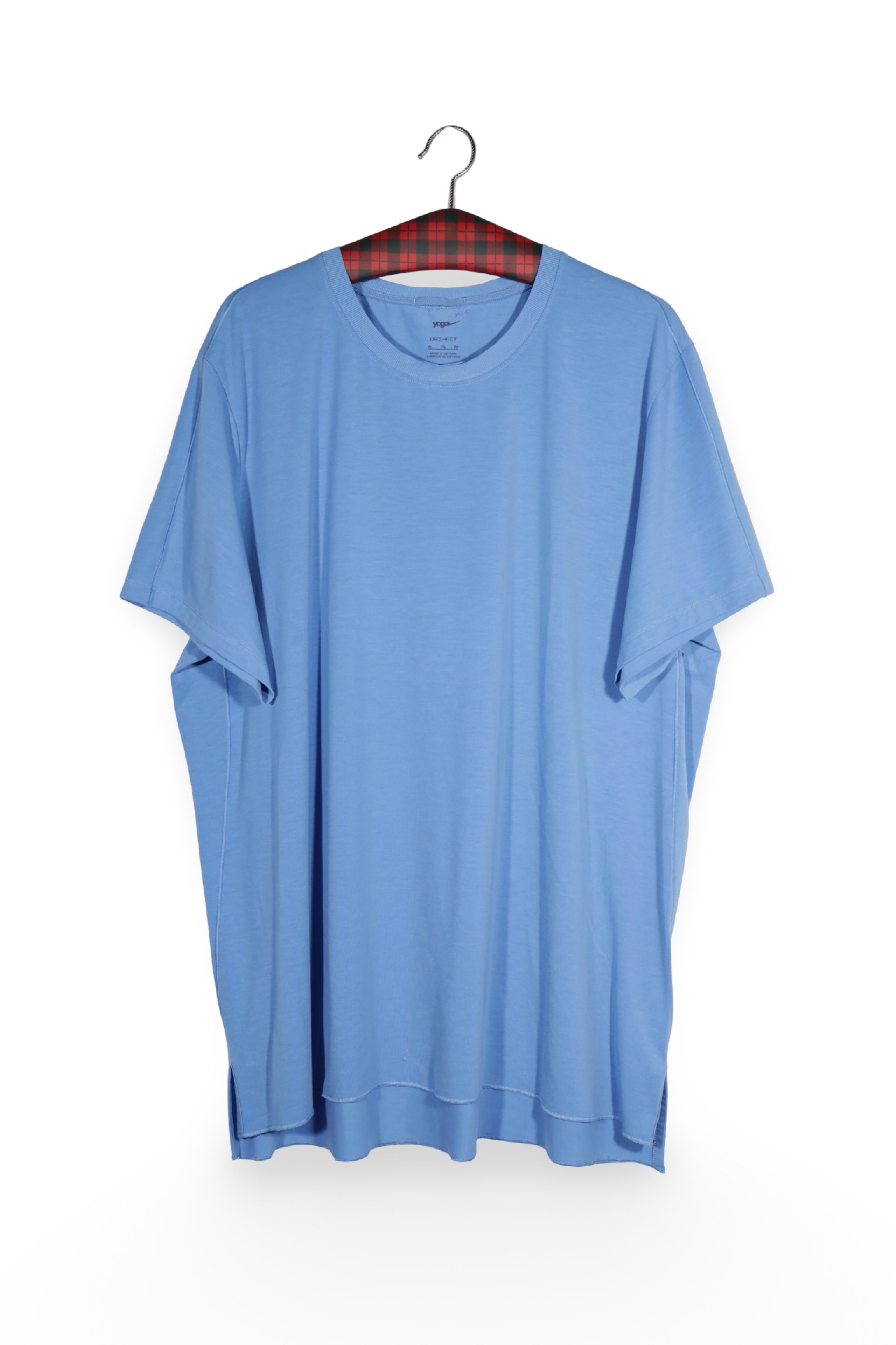 Tricou - NIKE albastru deschis din amestec tehnic cu croială lejeră – XL – Bărbați - fata