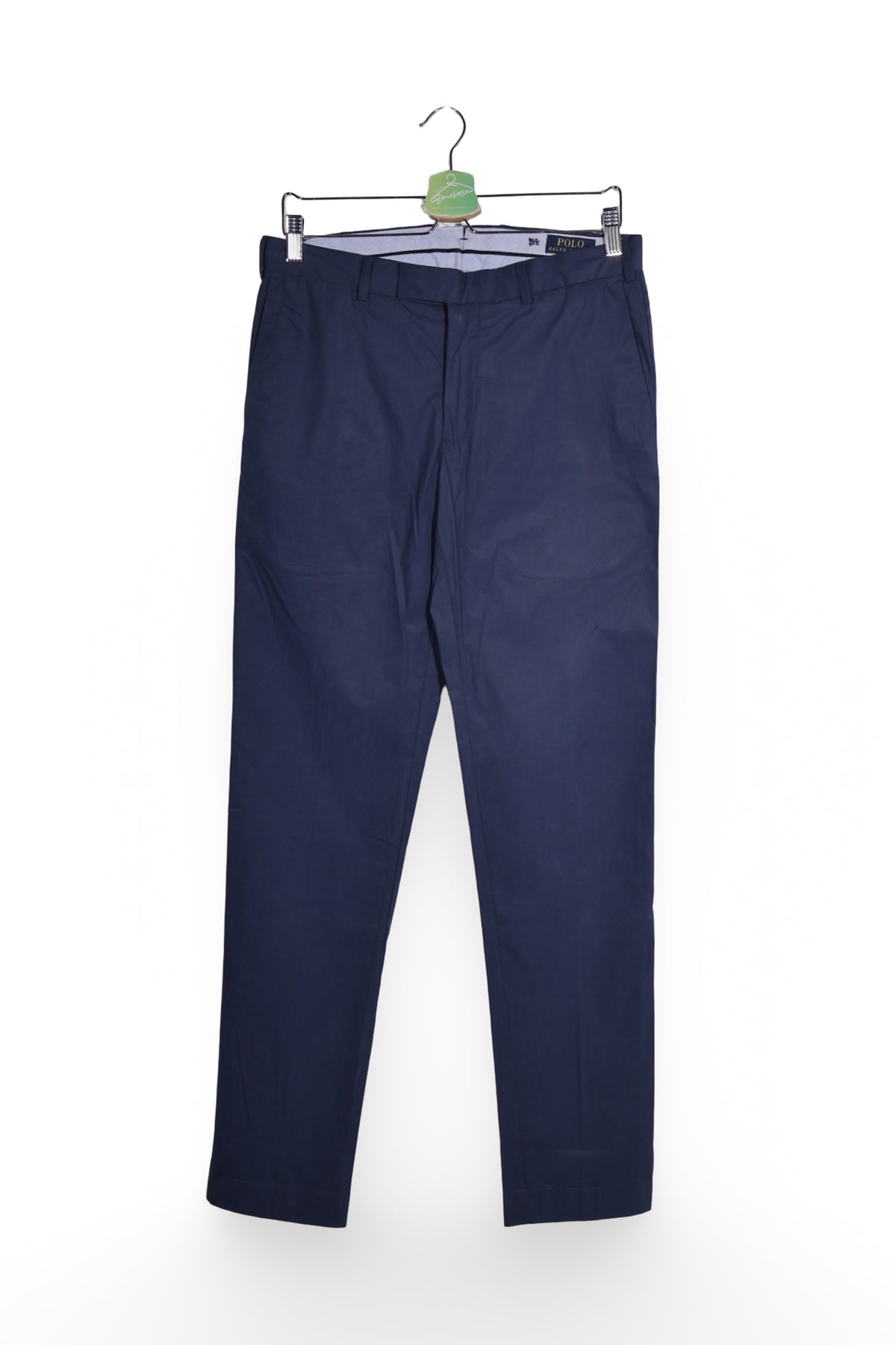 Pantaloni - Ralph Lauren bleumarin din bumbac cu croială slim – S – Bărbați - fata