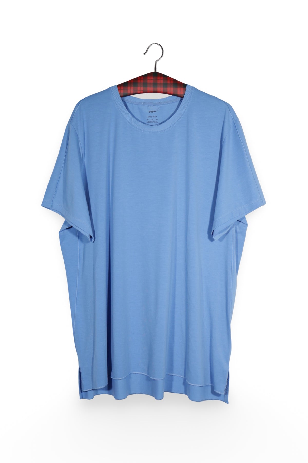 Tricou - NIKE albastru deschis din amestec tehnic cu croială lejeră – XL – Bărbați - fata