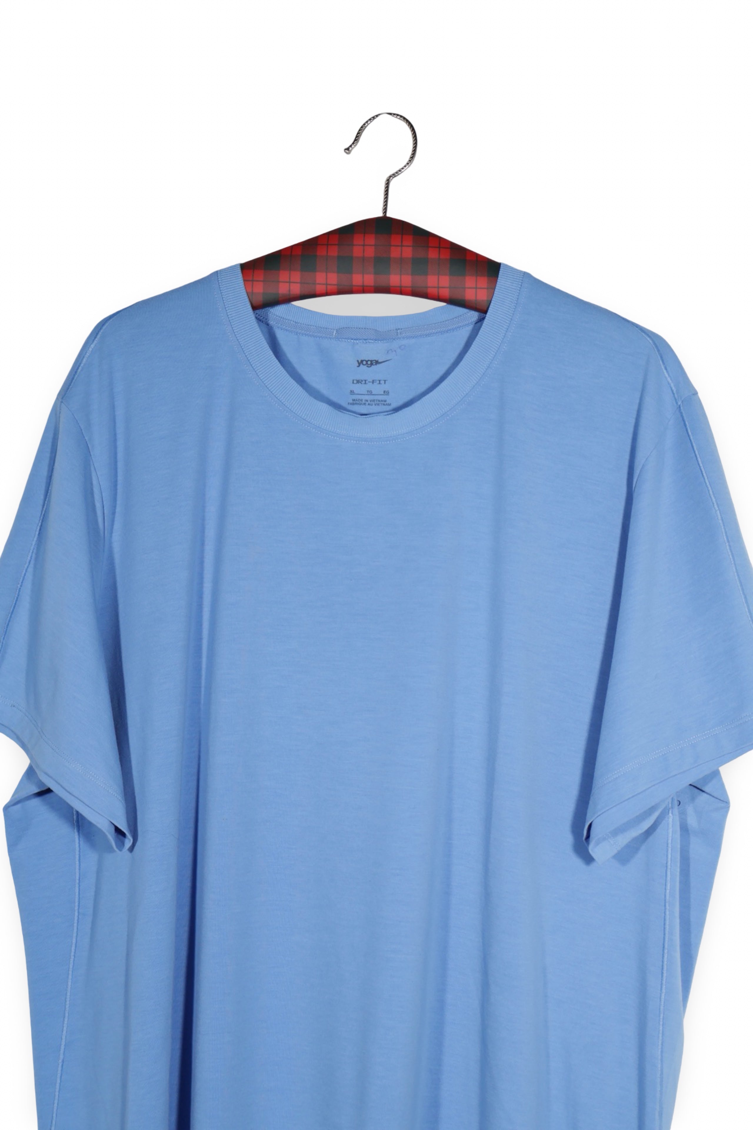 Tricou - NIKE albastru deschis din amestec tehnic cu croială lejeră – XL – Bărbați - detaliu