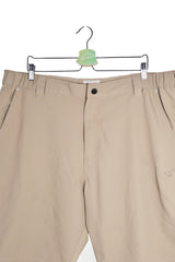Pantaloni scurți - Wrangler bej din poliester cu croială relaxată – L – Bărbați - detaliu