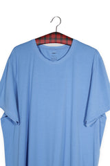 Tricou - NIKE albastru deschis din amestec tehnic cu croială lejeră – XL – Bărbați - detaliu