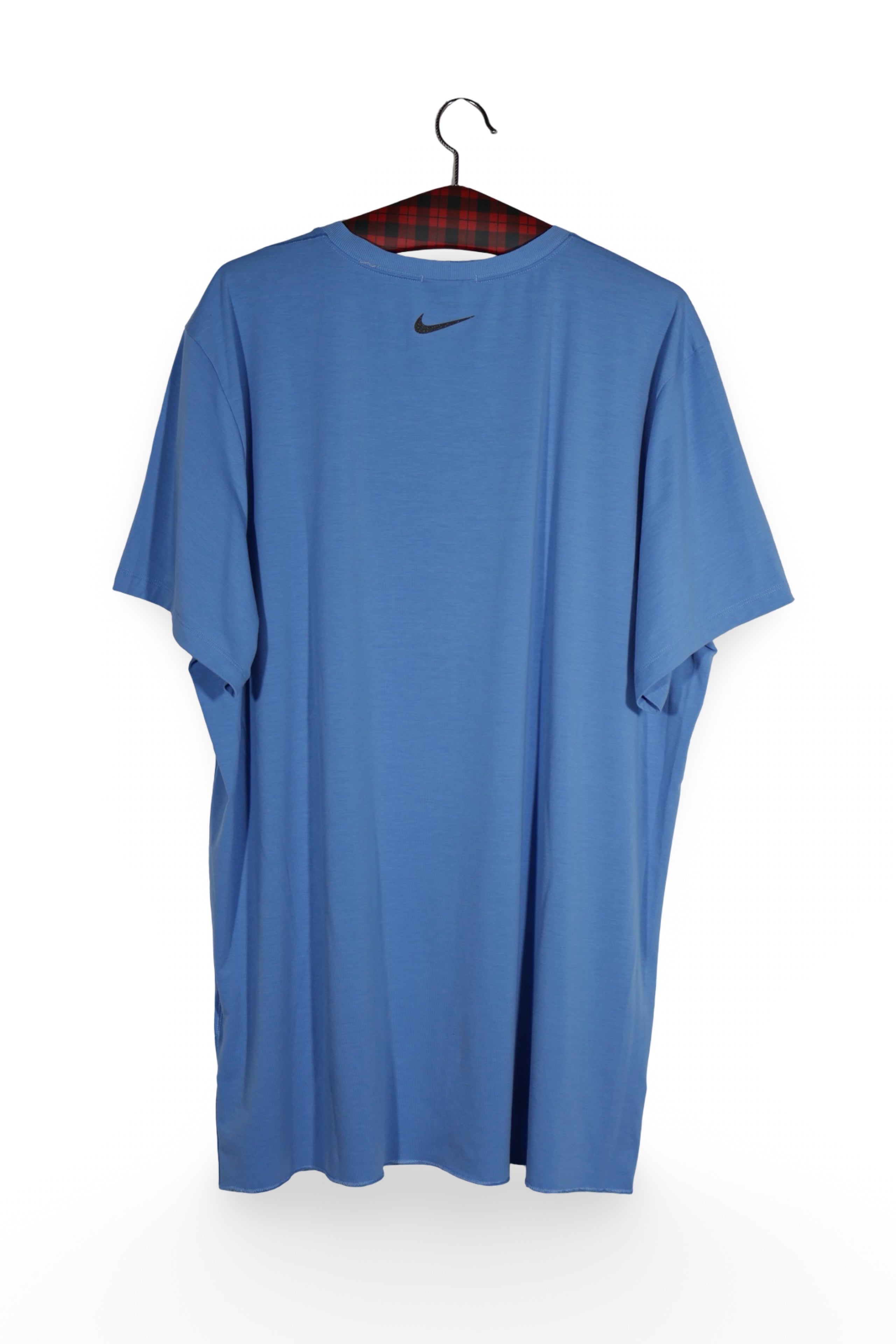Tricou - NIKE albastru deschis din amestec tehnic cu croială lejeră – XL – Bărbați - spate