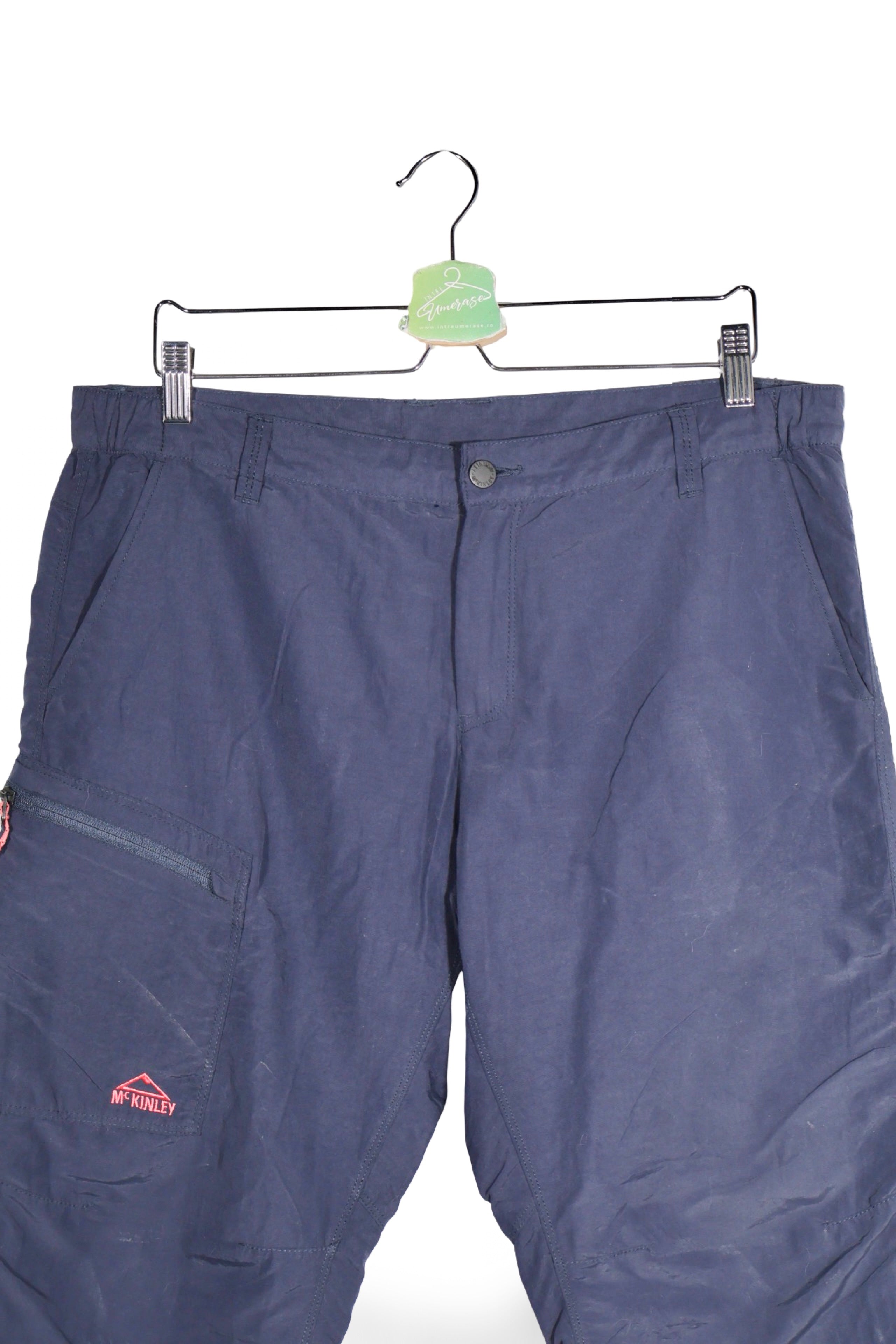 Pantaloni 2/3 - McKINLEY bleumarin din nylon cu buzunar lateral cu fermoar – XL – Femei - detaliu