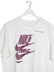 Tricou Nike alb mărime L detaliu material și croială second-hand premium