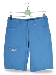 Pantaloni scurti Jack Wolfskin albastru mărime S vedere din față second-hand premium