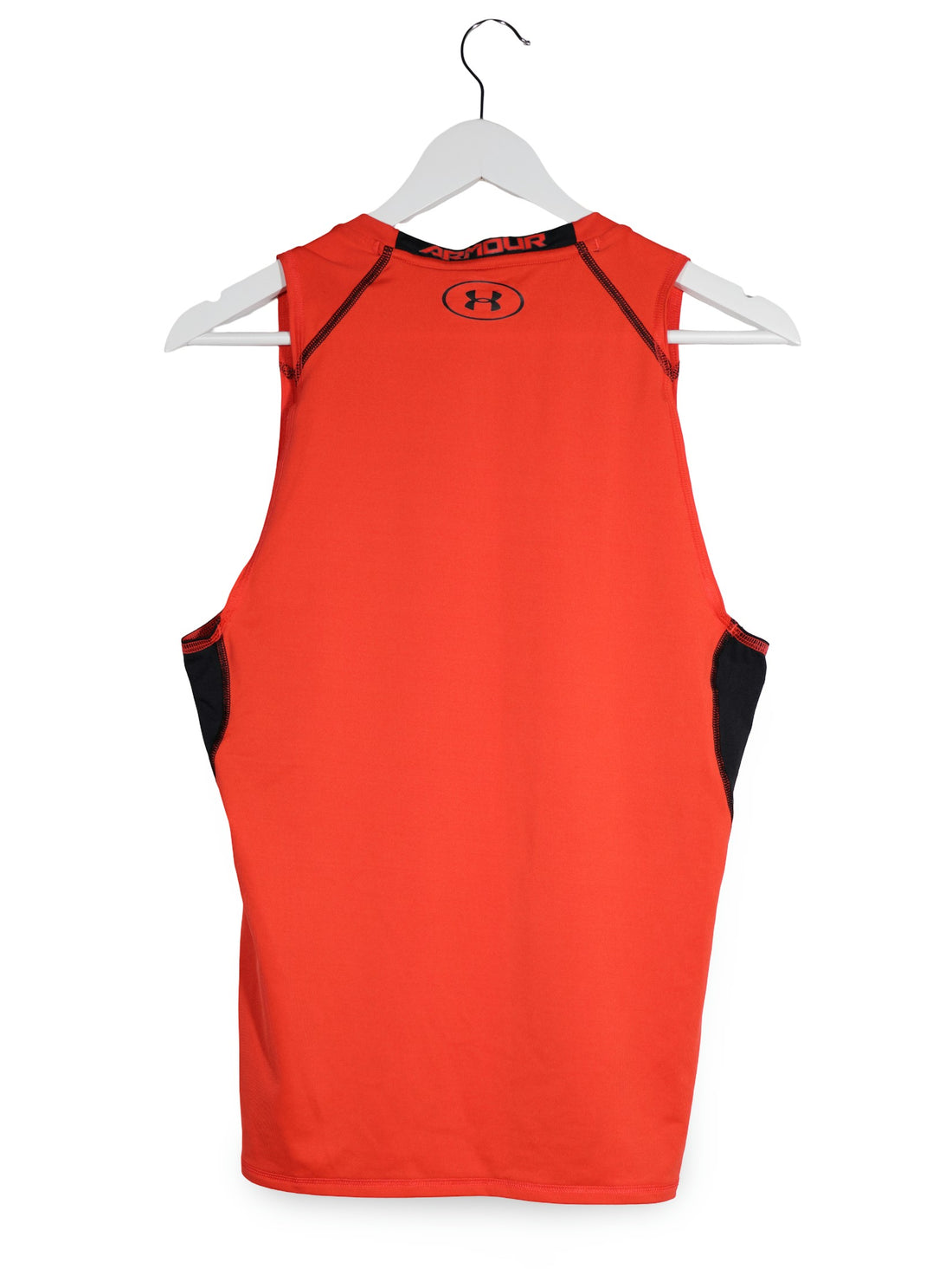 Maiou Under Armour portocaliu cu negru mărime L vedere din spate second-hand premium