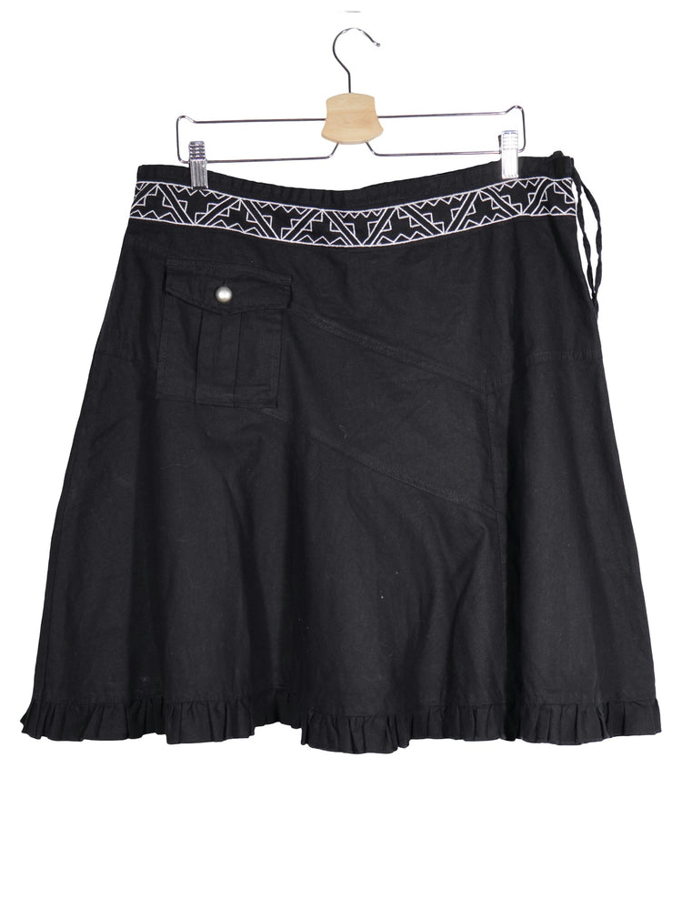 Fusta Alte branduri negru mărime XXL vedere din spate second-hand premium