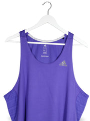 Tricou adidas mov mărime L detaliu material și croială second-hand premium