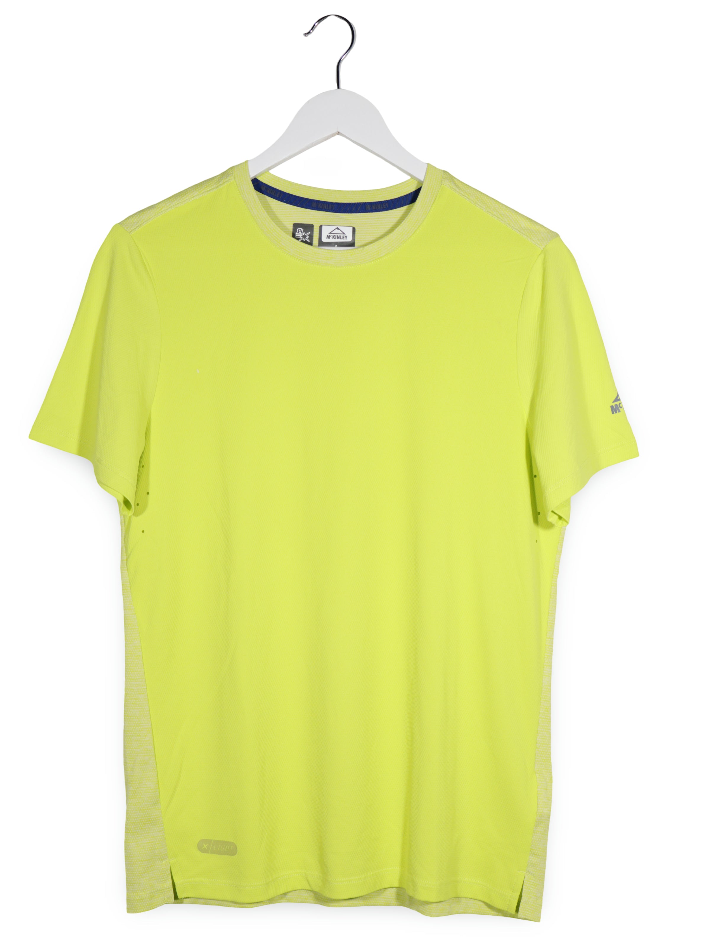 Tricou McKINLEY galben fluorescent mărime S vedere din față second-hand premium