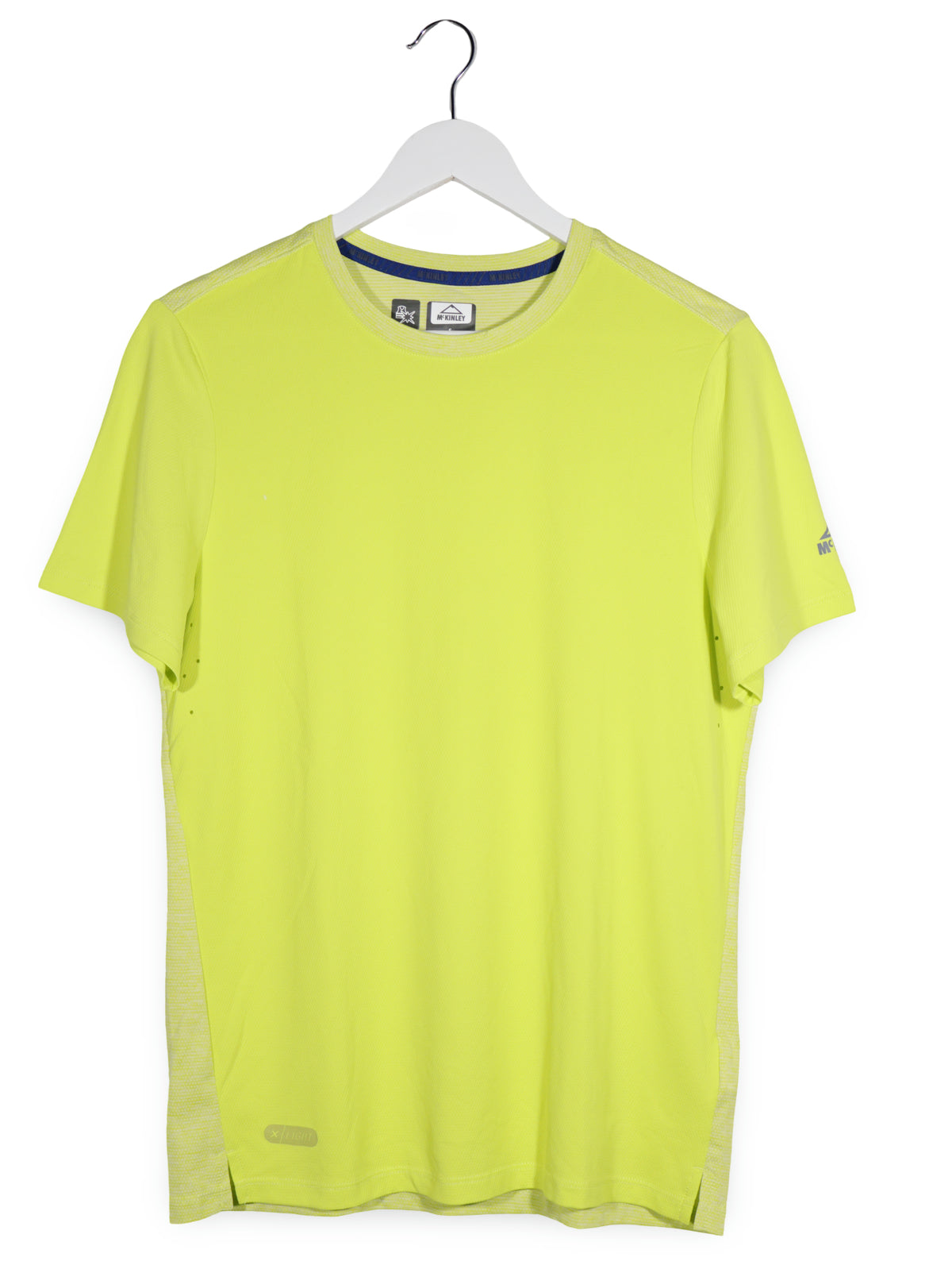 Tricou McKINLEY galben fluorescent mărime S vedere din față second-hand premium
