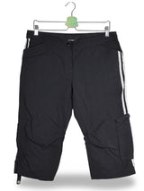 Pantaloni 2/3 adidas negru mărime M vedere din față second-hand premium