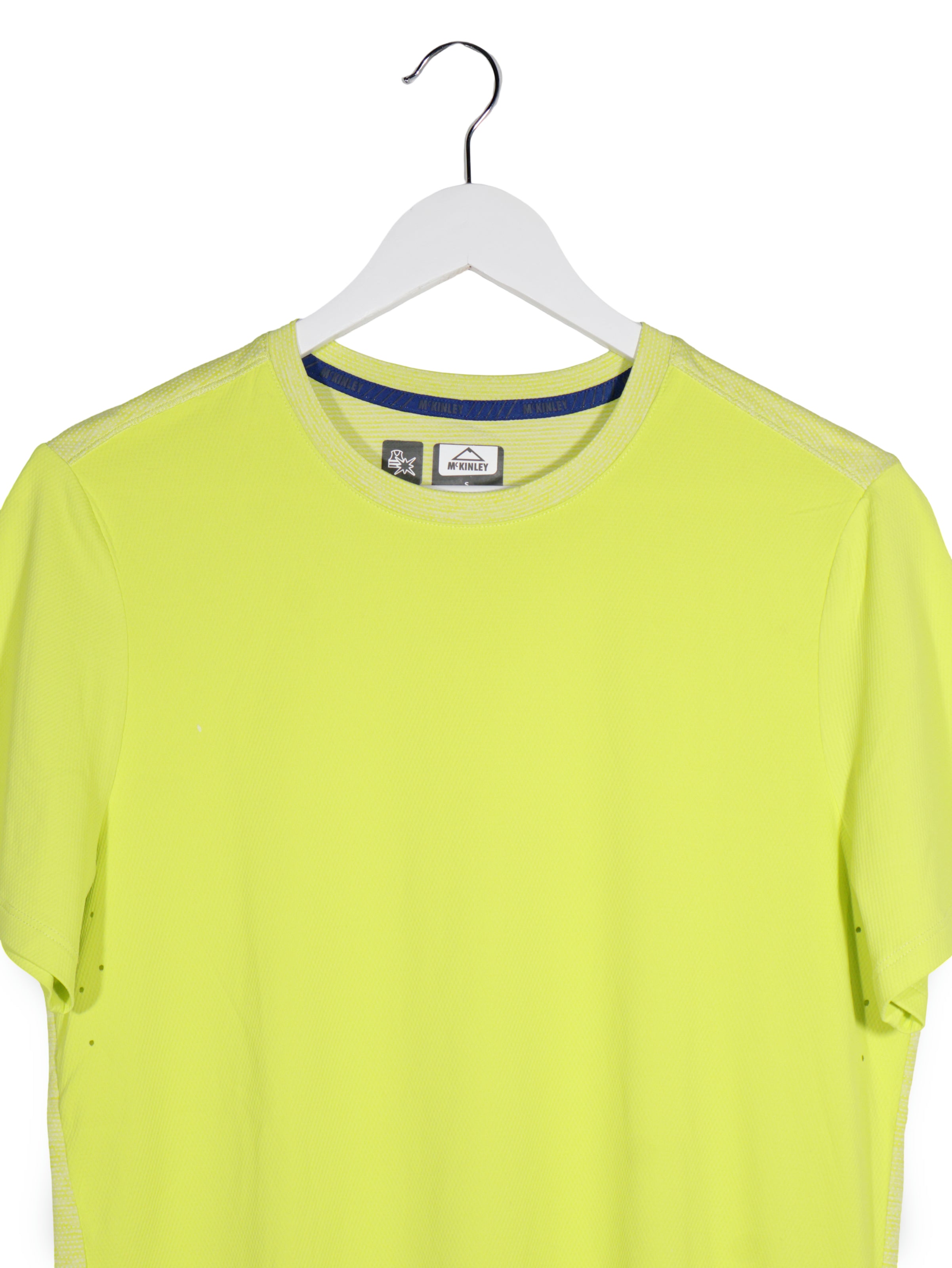 Tricou McKINLEY galben fluorescent mărime S detaliu material și croială second-hand premium