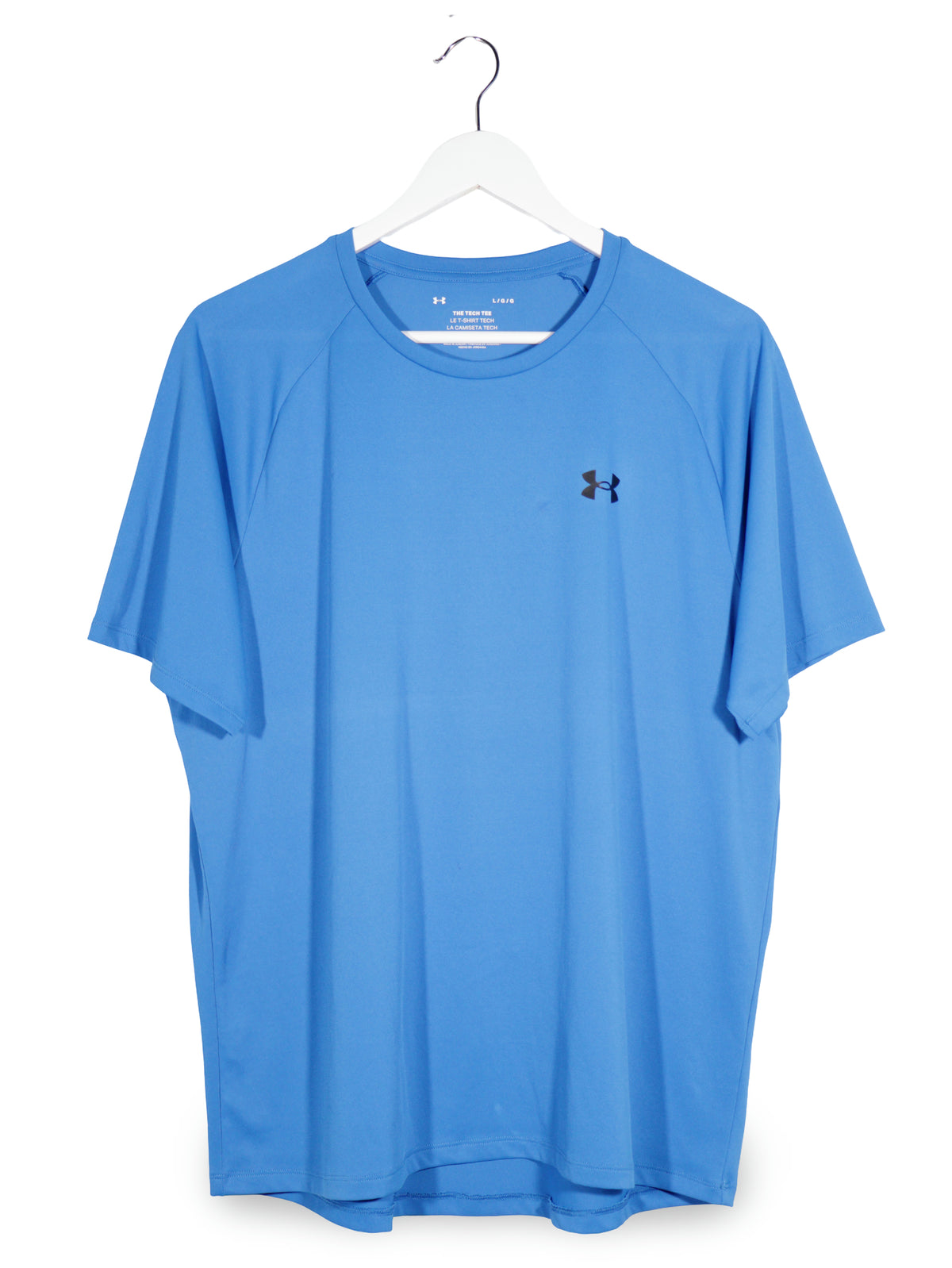 Tricou Under Armour albastru mărime L vedere din față second-hand premium