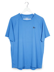 Tricou Under Armour albastru mărime L vedere din față second-hand premium