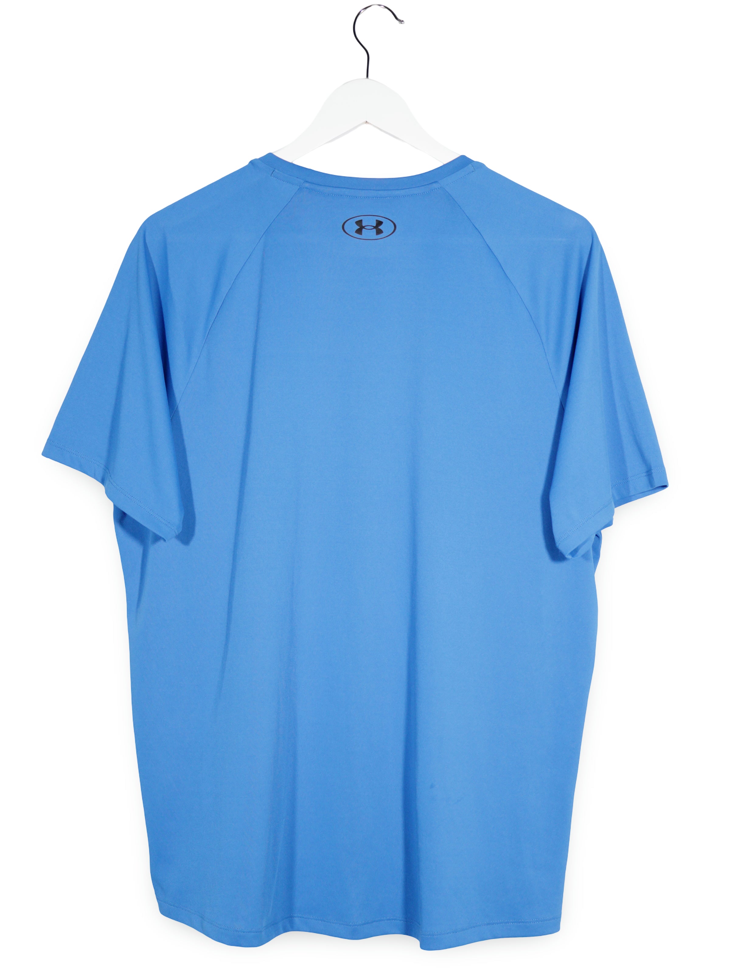 Tricou Under Armour albastru mărime L vedere din spate second-hand premium
