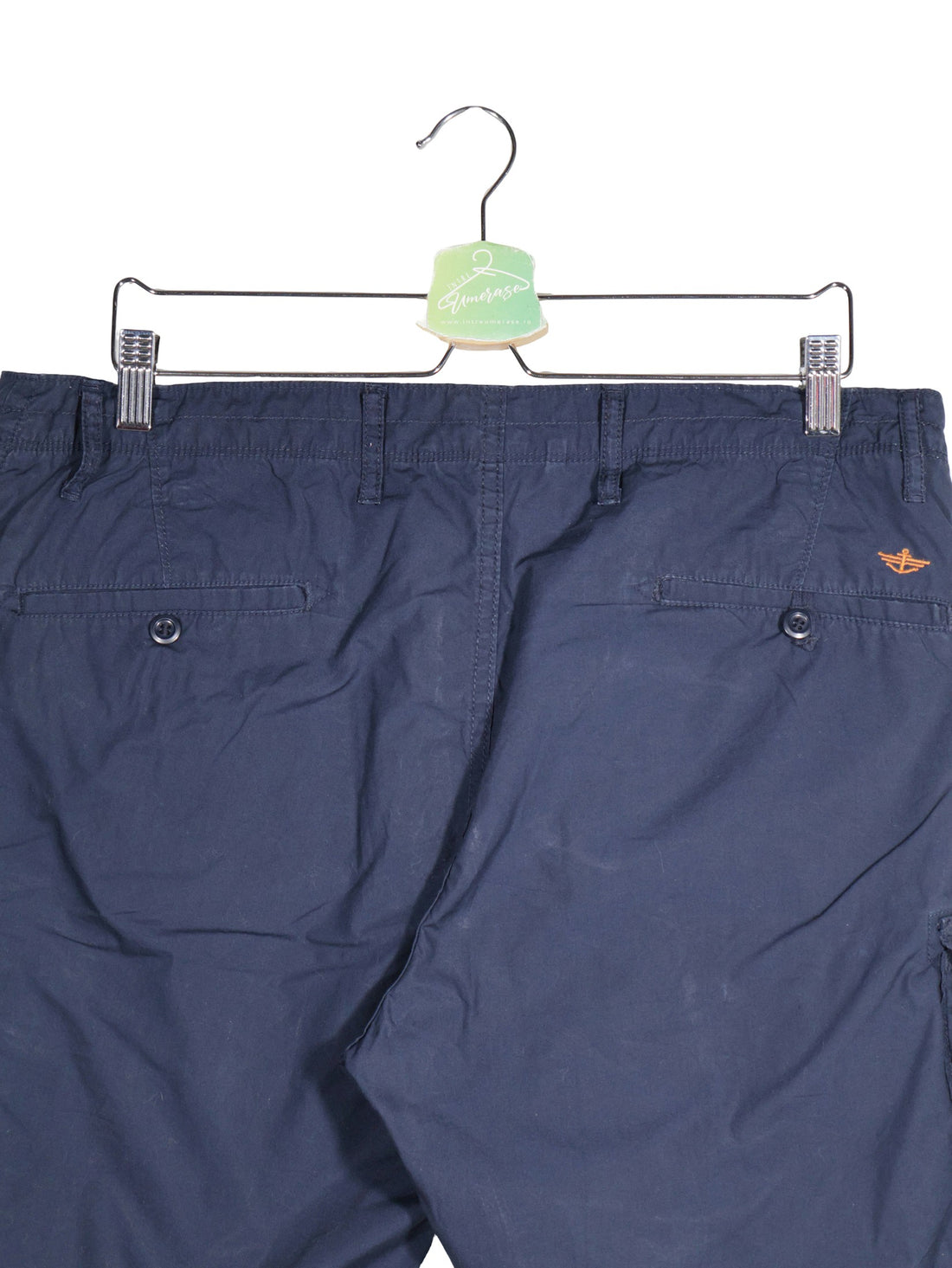 Pantaloni scurti Dockers bleumarin mărime L detaliu material și croială second-hand premium