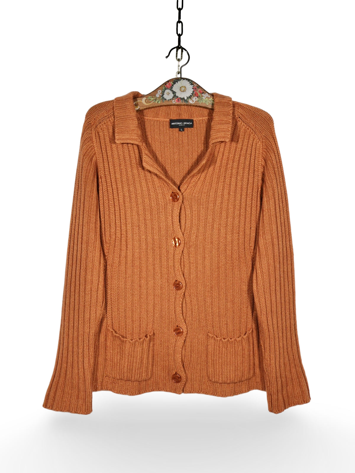 Cardigan(matase&casmir) Antonio Braga - marimea L - Femei