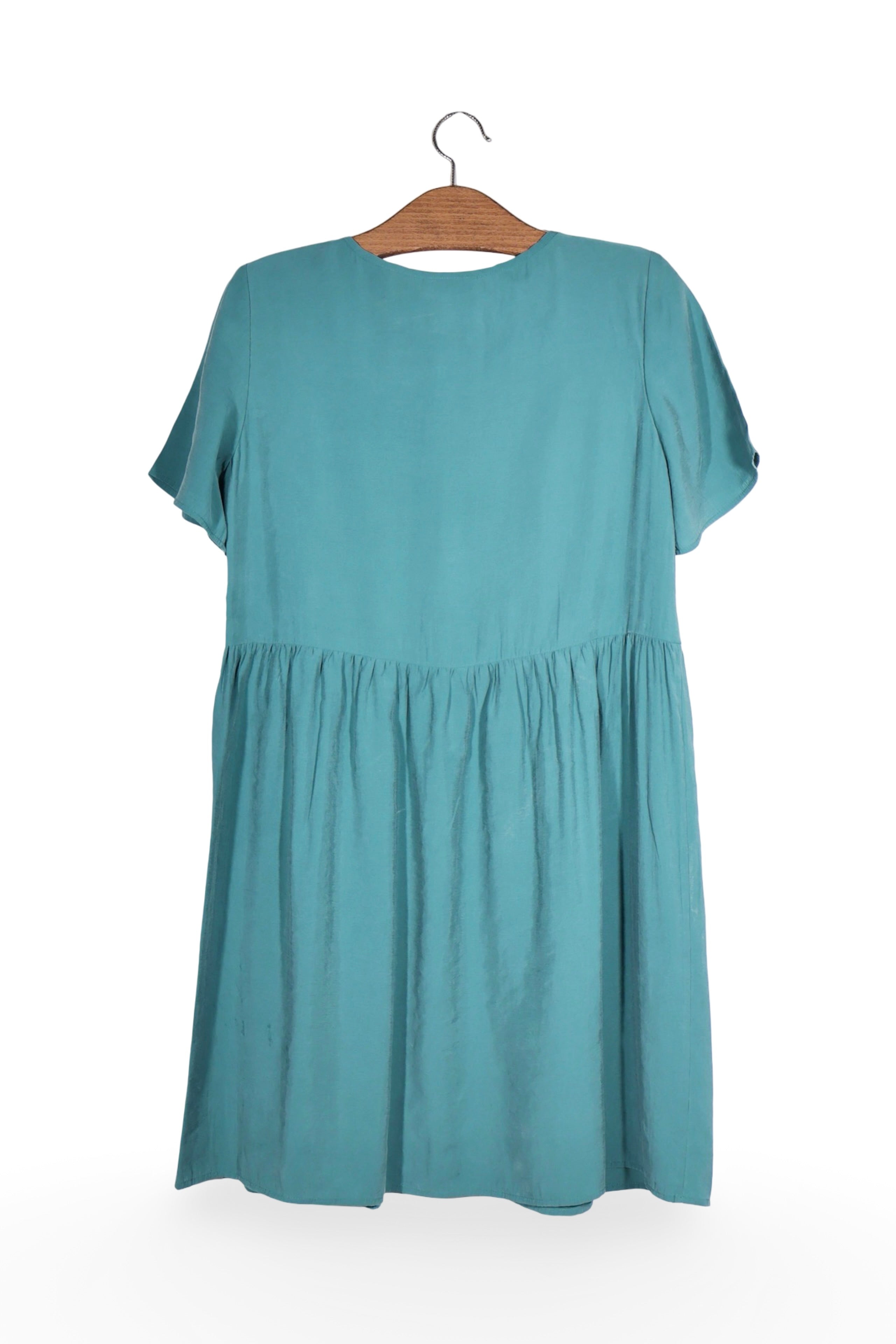 Rochie - Marc O'Polo turcoaz din modal cu croiala lejeră – XS – Femei - spate