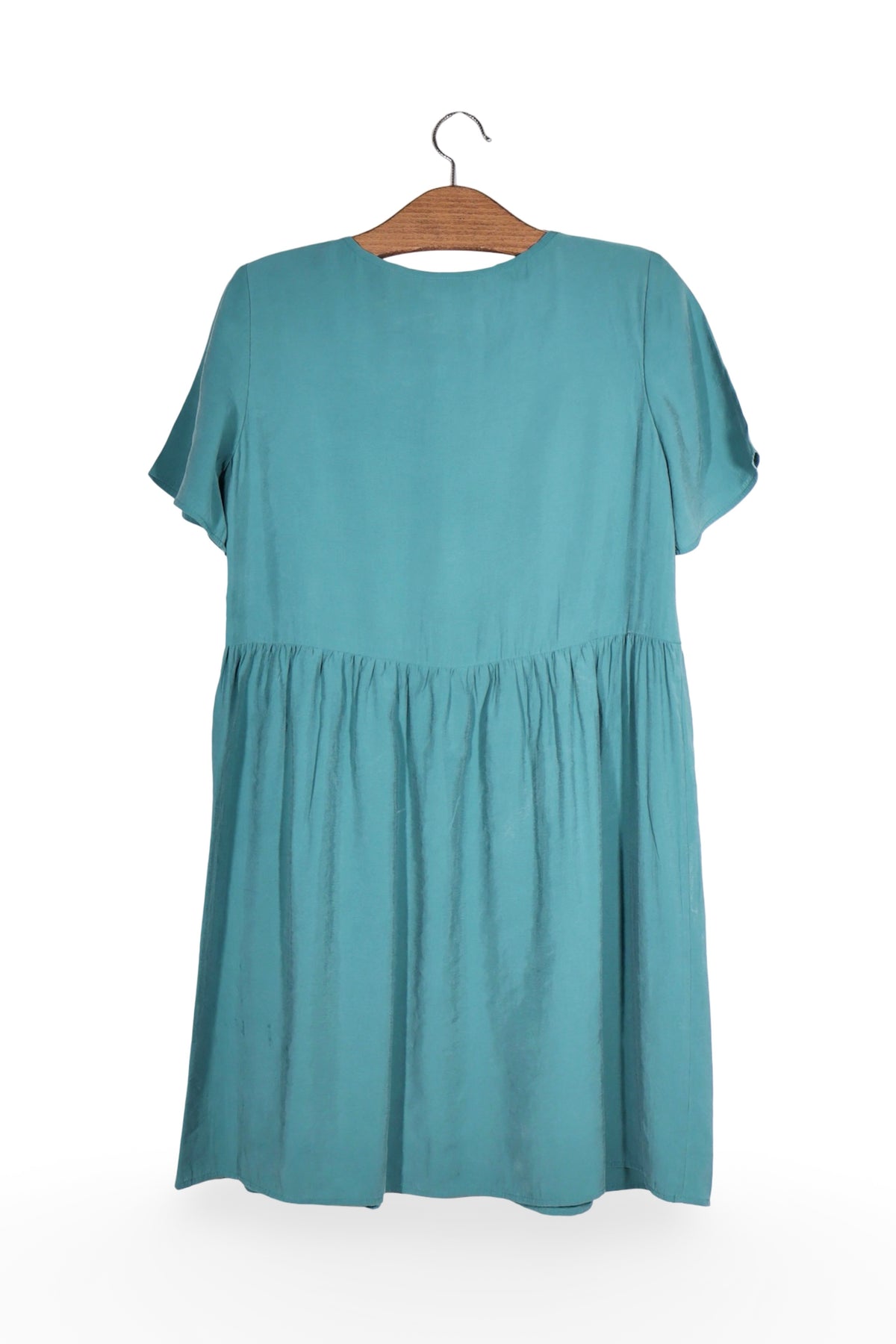 Rochie - Marc O'Polo turcoaz din modal cu croiala lejeră – XS – Femei - spate
