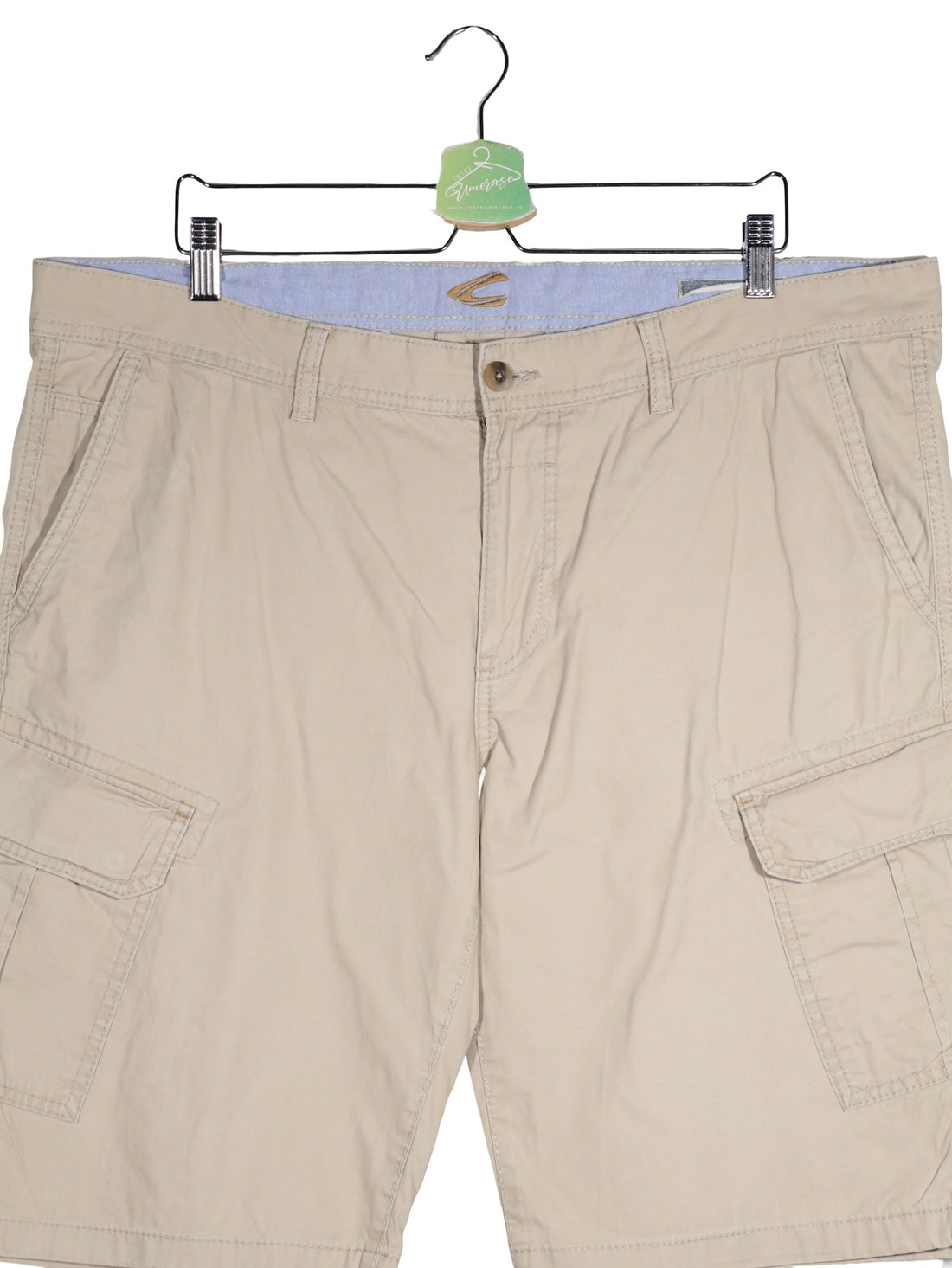 Pantaloni scurti camel active bej mărime XXL vedere din față second-hand premium