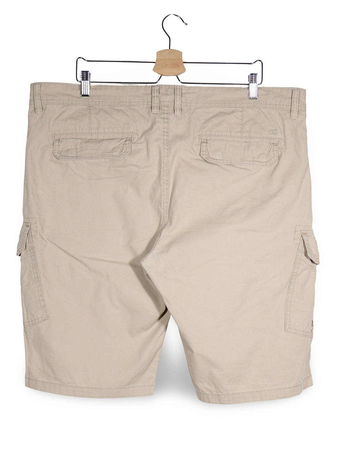 Pantaloni scurti camel active bej mărime XXL detaliu material și croială second-hand premium