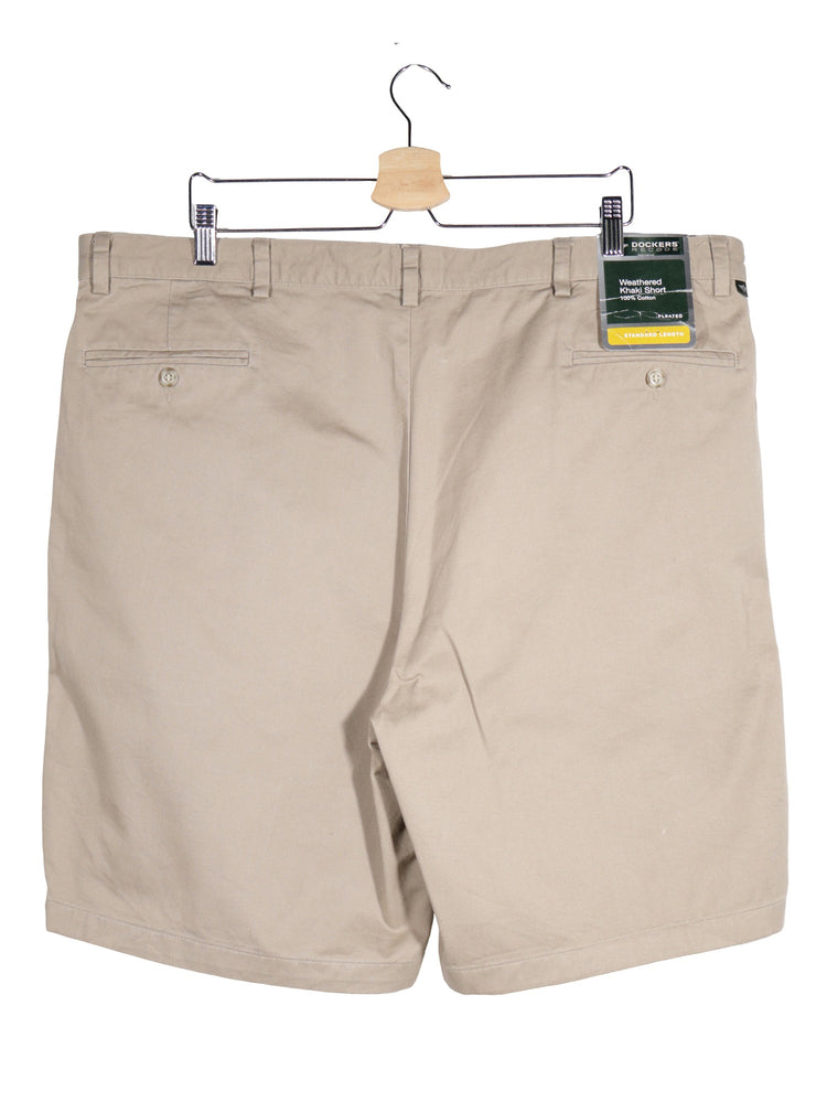 Pantaloni scurti DOCKERS bej mărime 3XL vedere din spate second-hand premium
