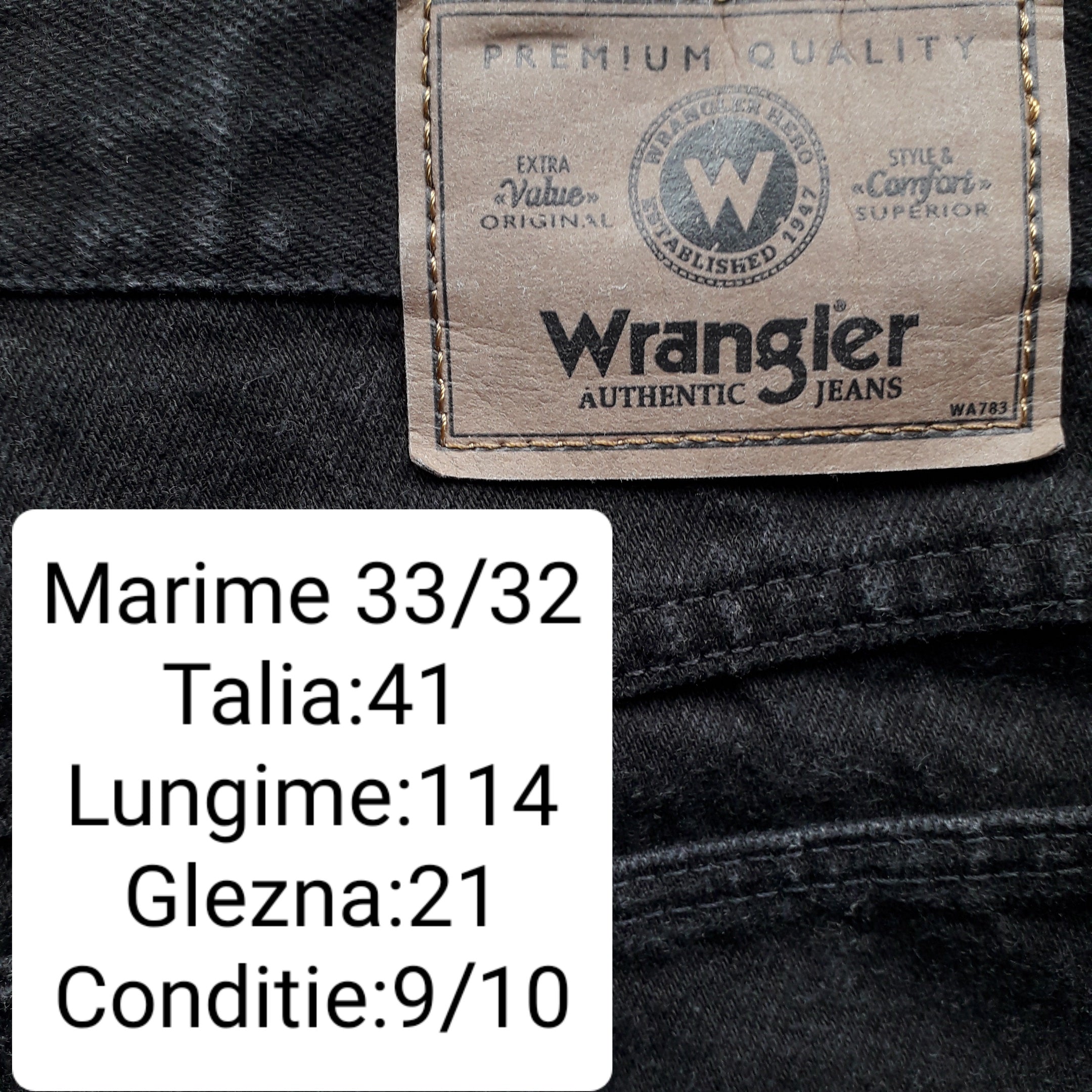 Blugi Wrangler - marimea M W33/L32 - Barbati