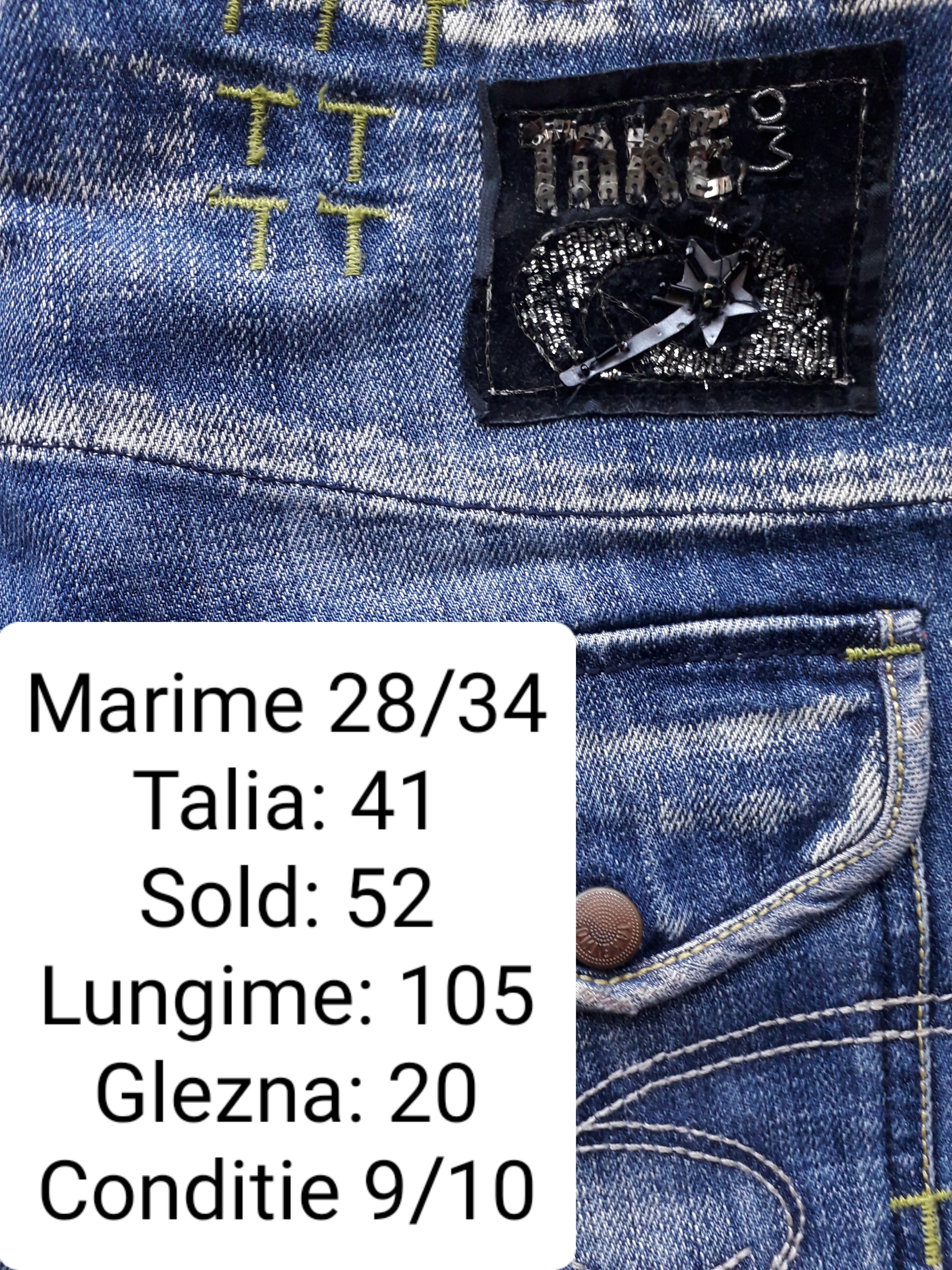 Blugi TakeTwo - marimea M W28/L34 - Femei