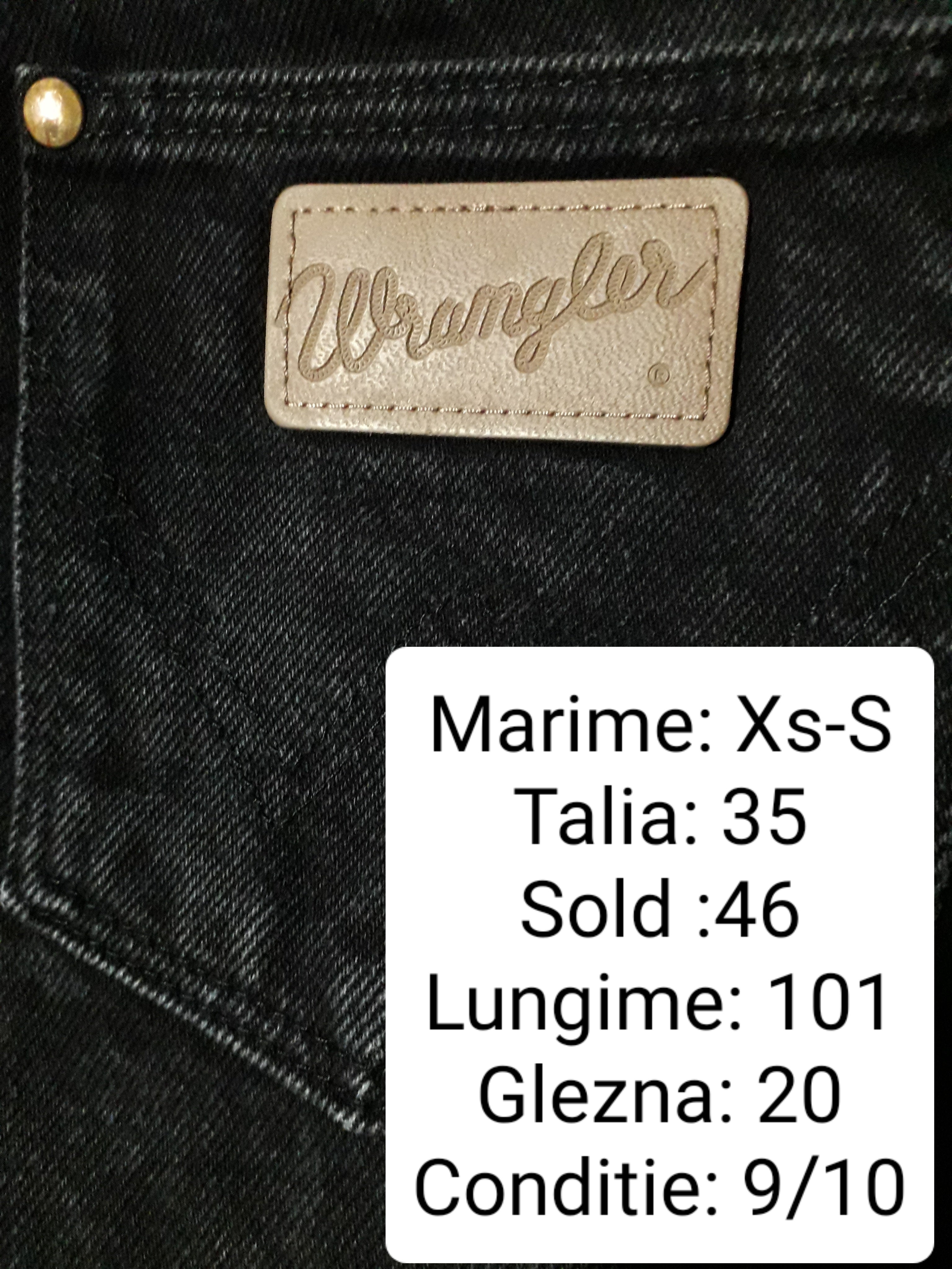 Blugi Wrangler - marimea XS/S W25 - Femei