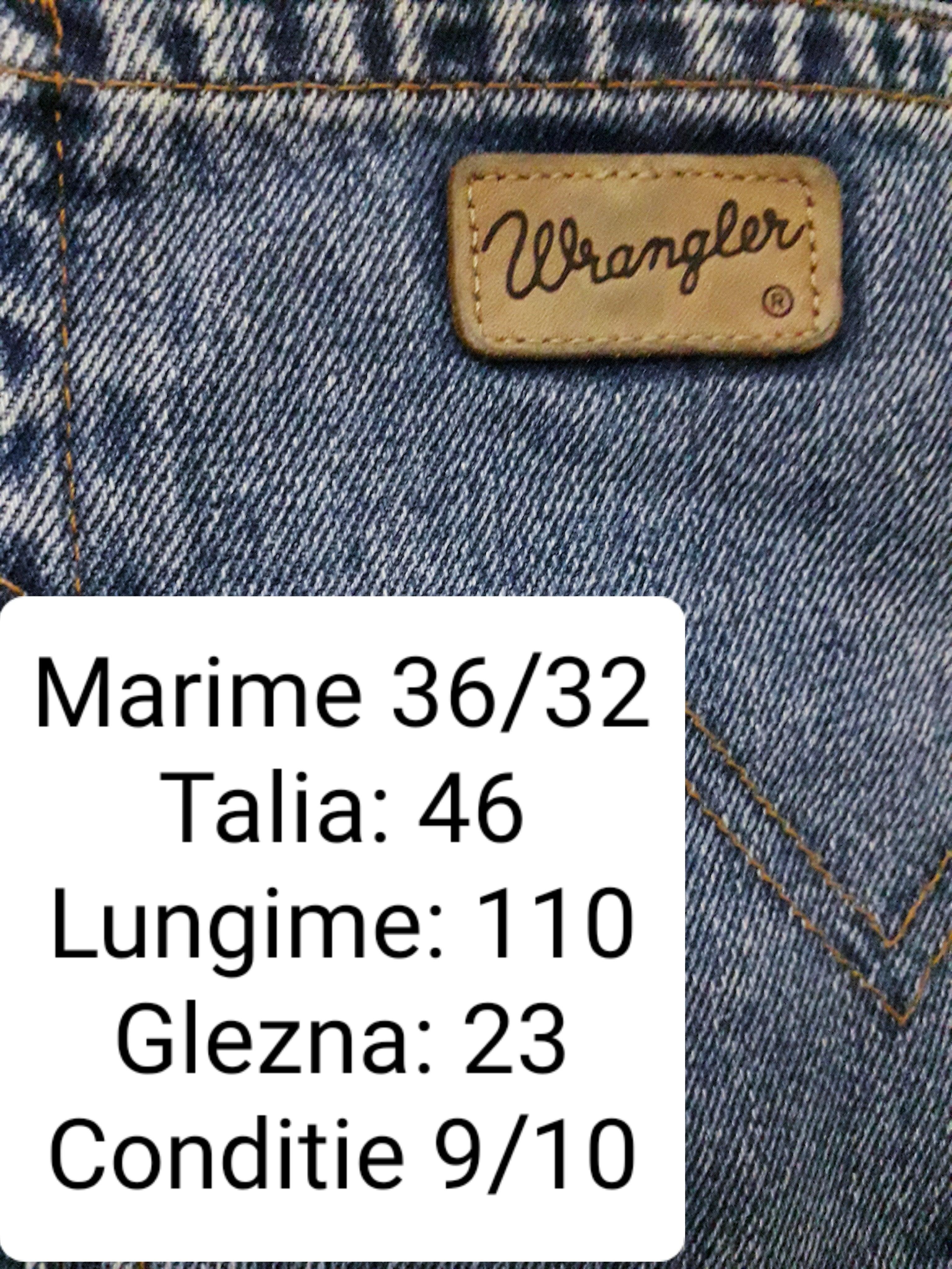 Blugi Wrangler - marimea L W36/L32 - Barbati